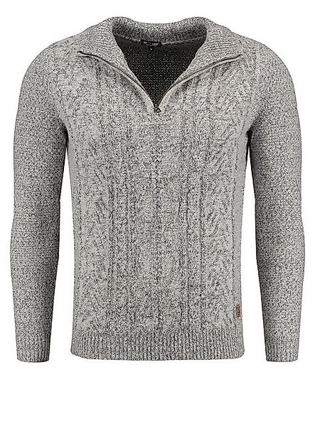 Key Largo Strickpullover Herren Troyer MST DIGNITY (1-tlg) günstig online kaufen