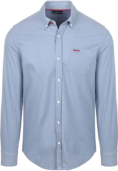 NZA Shirt James Twill Melange Blau - Größe XXL günstig online kaufen
