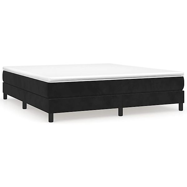 vidaXL Boxspringbett mit Matratze Schwarz 180x200 cm Samt1399364 günstig online kaufen