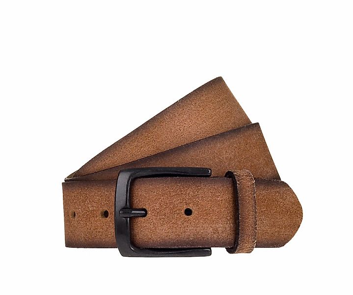 MUSTANG Ledergürtel Vollrindleder in Antik-Optik, Dornschnalle, 4 cm breit günstig online kaufen