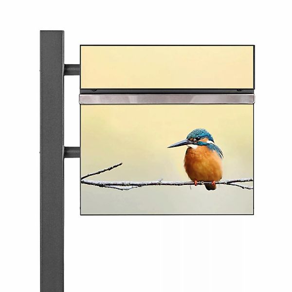 Banjado Standbriefkasten Anthrazit 45x120x16.5cm Groß Inkl. Montagematerial günstig online kaufen
