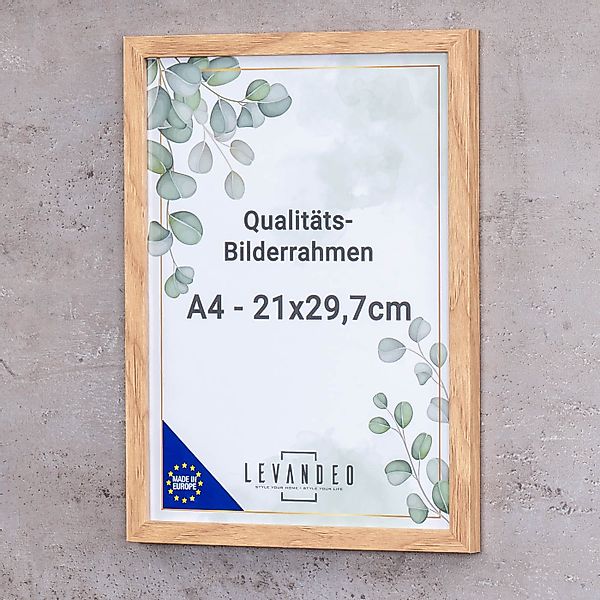 Levandeo® Bilderrahmen, 2er Set A4 Bilderrahmen günstig online kaufen