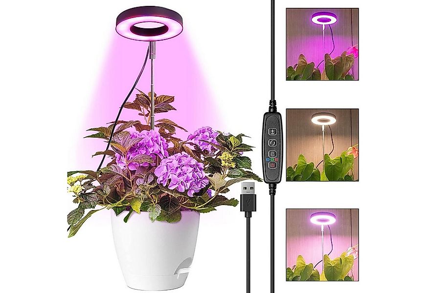 MUPOO Pflanzenlampe LED Pflanzenleuchte USB Timer Pflanzenlampe 42 LEDs Gro günstig online kaufen