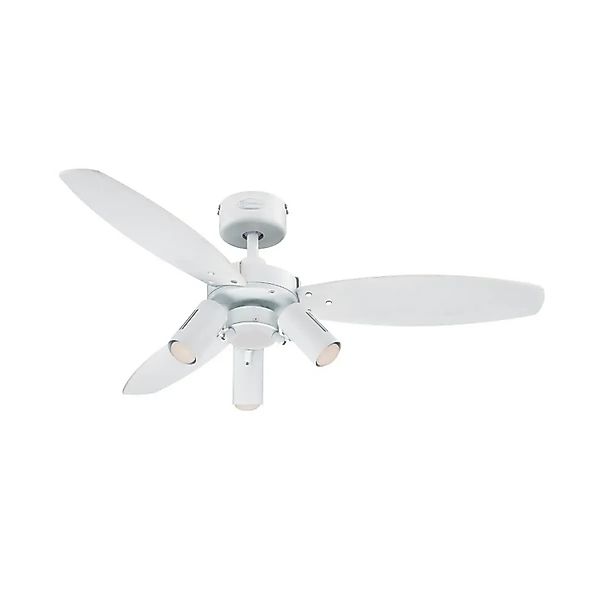 WESTINGHOUSE Deckenventilator Jet Plus Weiß 105 cm mit Beleuchtung und Fern günstig online kaufen