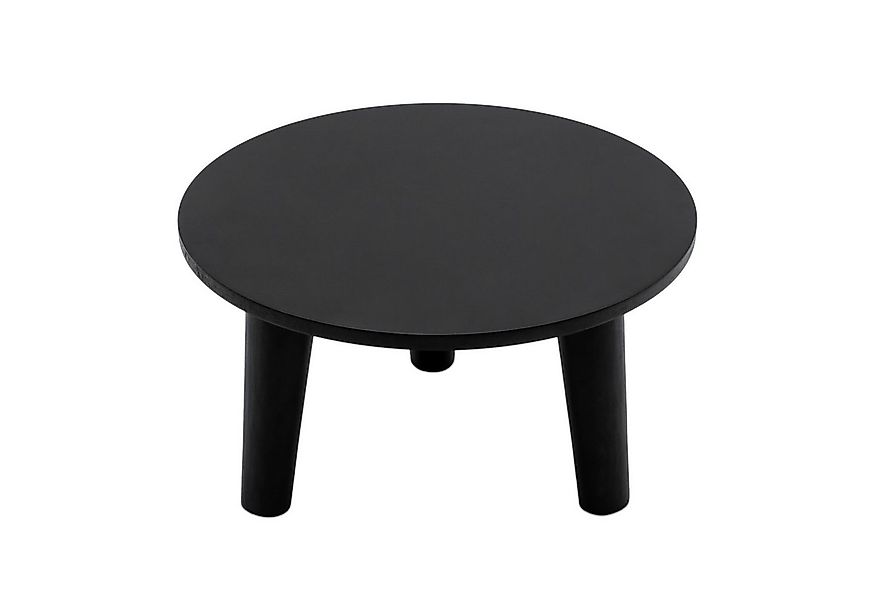 Spetebo Blumenhocker aus Holz rund 25 cm Holz Pflanzenhocker mit 3 Füßen (A günstig online kaufen