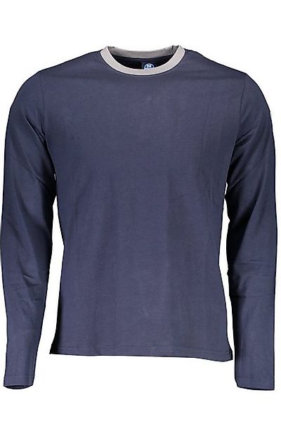 North Sails T-Shirt Herren Langarmshirt Blau mit Rundhals & günstig online kaufen