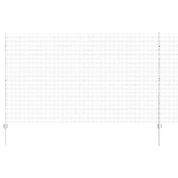 vidaXL Zaun mit Pfosten Grau 1,4 x 25 m Stahl und PVC 3336607 günstig online kaufen