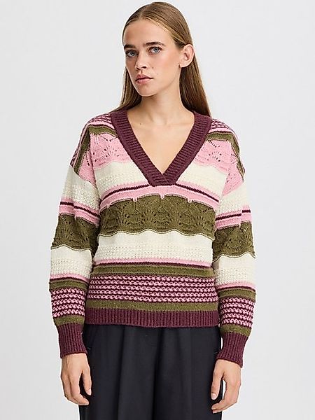 Ichi Strickpullover IH ASTRA (1-tlg) Lochmuster günstig online kaufen