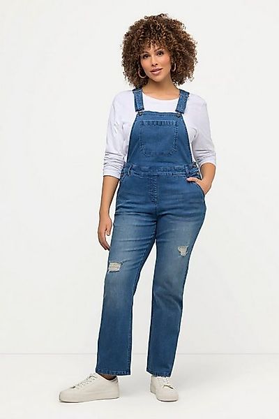 Ulla Popken Funktionshose Jeans-Latzhose ausgestelltes Bein günstig online kaufen