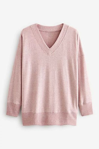 Next V-Ausschnitt-Pullover Leichter, längerer Pullover mit V-Ausschnitt (1- günstig online kaufen