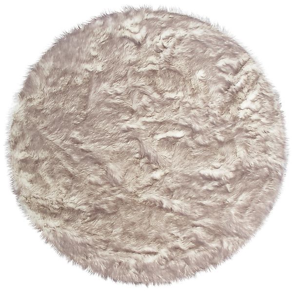 my home Fellteppich "Sammo" rund 60 mm Höhe Kunstfell, leuchtende Farben, b günstig online kaufen