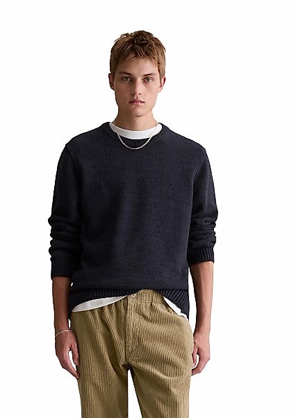 Marc OPolo DENIM Rundhalspullover "aus Bio-Baumwoll-Bouclé" günstig online kaufen