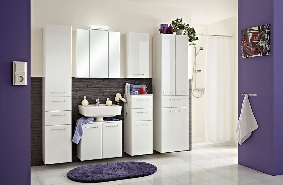 Saphir Badmöbel-Set "Quickset 341 6-teilig, Waschbeckenunterschrank und LED günstig online kaufen