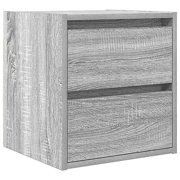 vidaXL Wand-Nachttisch Grau Sonoma 38x34x40 cm 861257 günstig online kaufen
