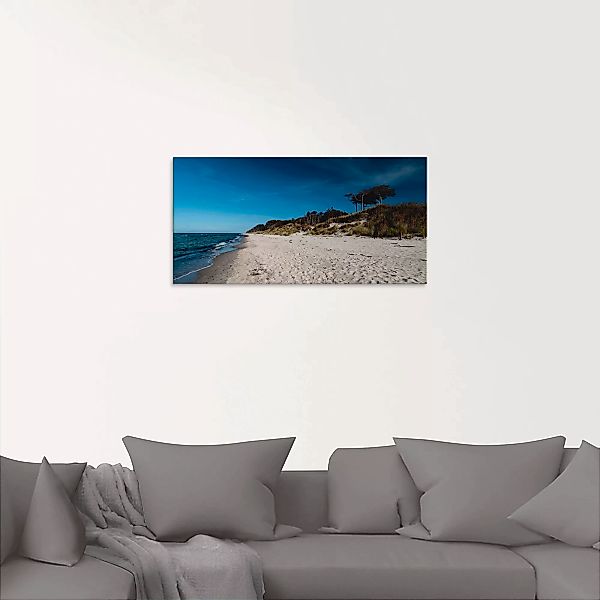 Artland Glasbild "Am Weststrand- Ostsee - Darss", Strand, (1 St.), in versc günstig online kaufen