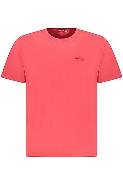 Pepe Jeans T-Shirt Herren T-Shirt Rot: Kurzarm, Rundhals, Logo günstig online kaufen