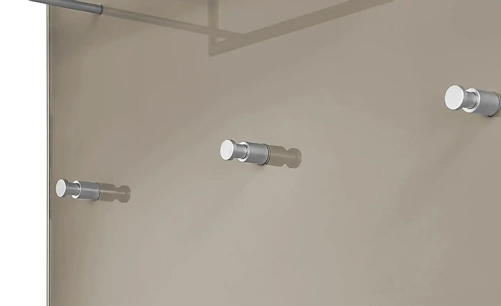 Garderobenpaneel  Duna ¦ beige ¦ Glas,Holzwerkstoff ¦ Maße (cm): B: 80 H: 1 günstig online kaufen