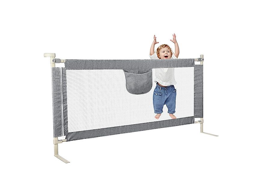 JEOBEST Bettschutzgitter Bettgitter, Kinderbettgitter Babybettgitter, Siche günstig online kaufen