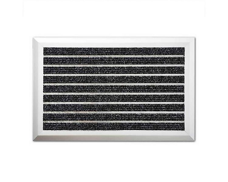 Floordirekt Fußmatte Alu-Türmatte Optimum Mat Textilfaser-Rips, 2 Größen, S günstig online kaufen