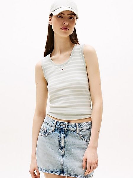 Tommy Jeans Tanktop TJW ESSENTIAL RIB TANK EXT mit Logostickerei günstig online kaufen