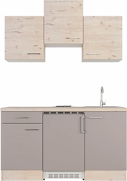 Flex-Well Pantryküche "Riva", Breite 150,5 cm, mit Unterbau-Kühlschrank, Ko günstig online kaufen