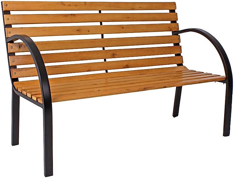 Garden Pleasure Parkbank Bellevue 122 cm x 80 cm x 60 cm Natur FSC® günstig online kaufen