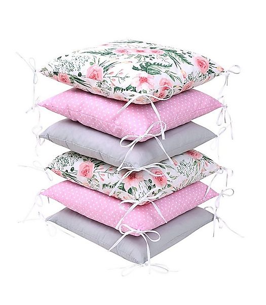 Amilian Bettnestchen 210 cm (6 Polster ca. 35 x 35 cm) Bettumrandung - Umra günstig online kaufen