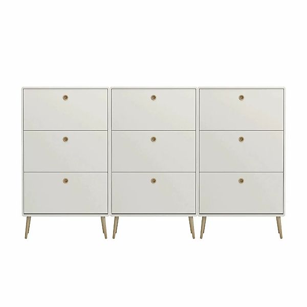 ebuy24 Softline Schuhschrank 9 Klaptüren Weiß günstig online kaufen