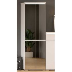 Schuhgarderobe Schrank mit Spiegeltüren 194 cm hoch - 60cm breit günstig online kaufen