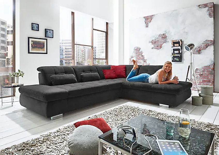 Die PlanBar Ecksofa "MP-IN17004 L-Form, Breite 323 cm, wahlweise weitere Fu günstig online kaufen