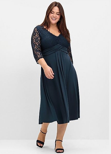 Sheego Etuikleid Abendkleid 3/4-Arm günstig online kaufen