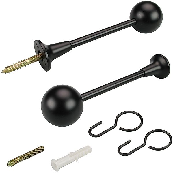 Liedeco Raffhalter, Gardinen, (1-tlg), für Gardinenstangen Ø 16 mm günstig online kaufen