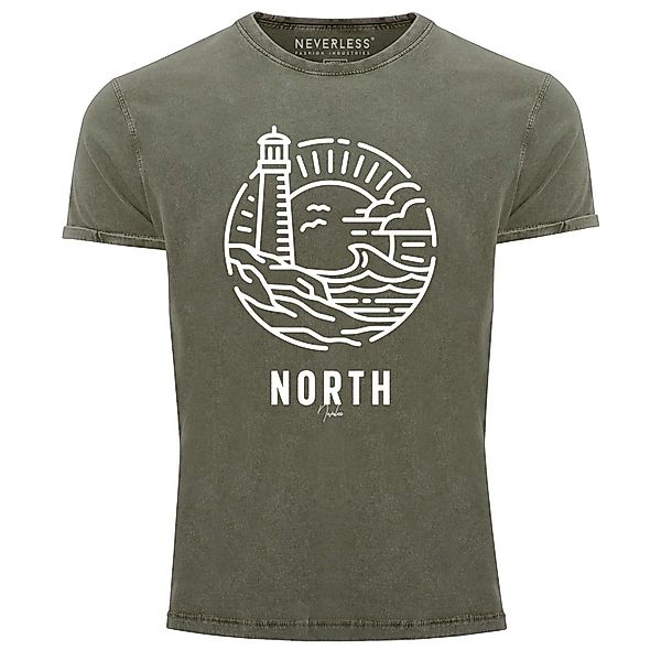 Neverless Print-Shirt Neverless® Herren T-Shirt Vintage günstig online kaufen