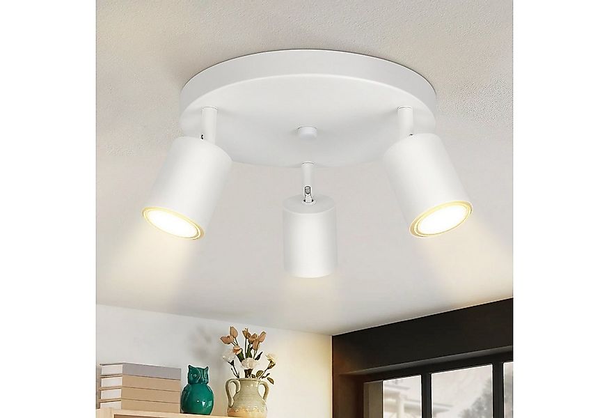 Nettlife Deckenstrahler Weiß Wohnzimmer 1/2/3/4/5/6 Flammig GU10 Deckenspot günstig online kaufen