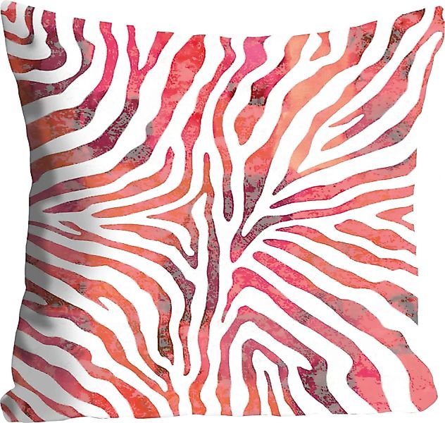 queence Dekokissen »Rene«, mit Animalprint im Zebra-Design, Kissenhülle ohn günstig online kaufen