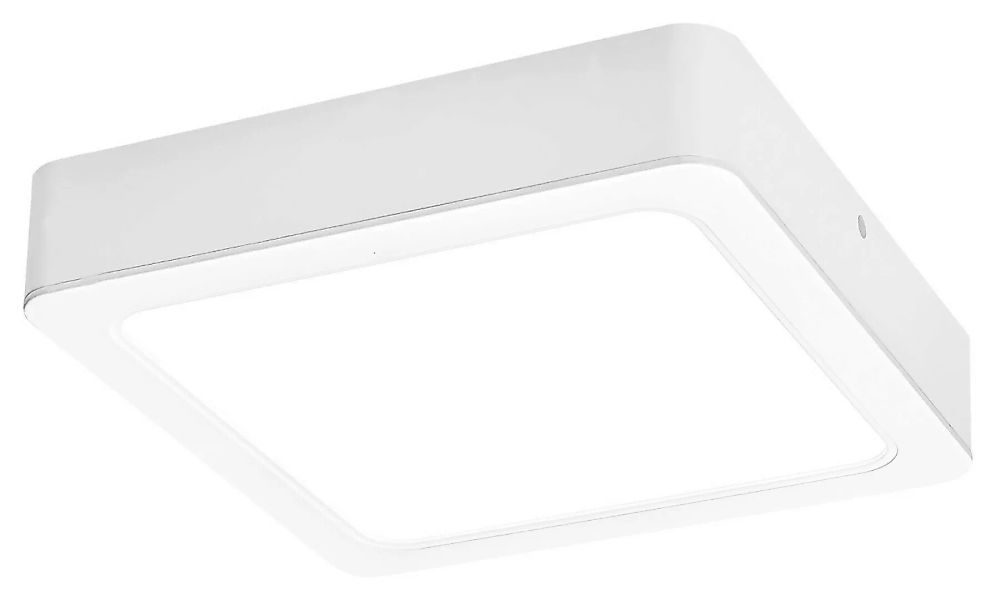 LED Deckenleuchte Weiß Kunststoff B 17 cm H 4,5 cm Shaun günstig online kaufen