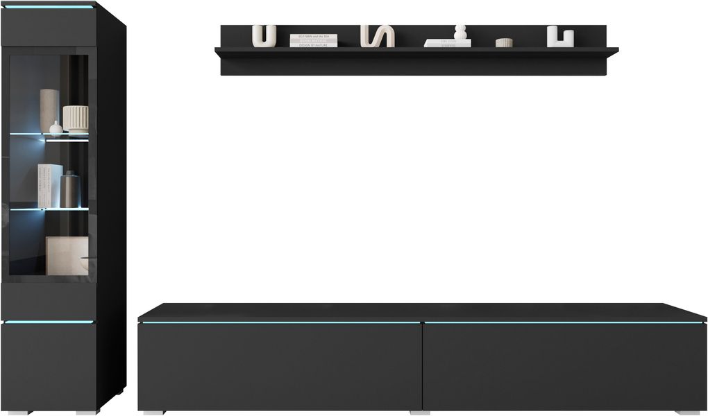INOSIGN Wohnwand "VERA I, Vitrinen Türanschlag links/rechts wechselbar" Kom günstig online kaufen