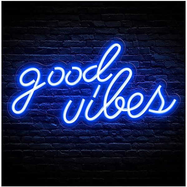 JIBENNEON LED Dekolicht Good Vibes Neonschild, günstig online kaufen
