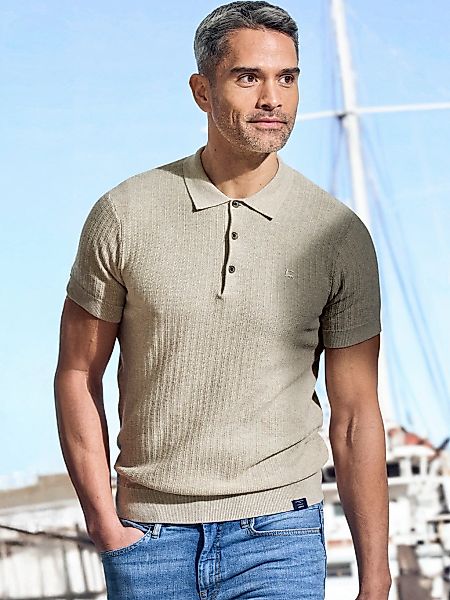 LERROS Poloshirt "LERROS Strick-Polo mit klassisch geknöpftem Kragen" günstig online kaufen