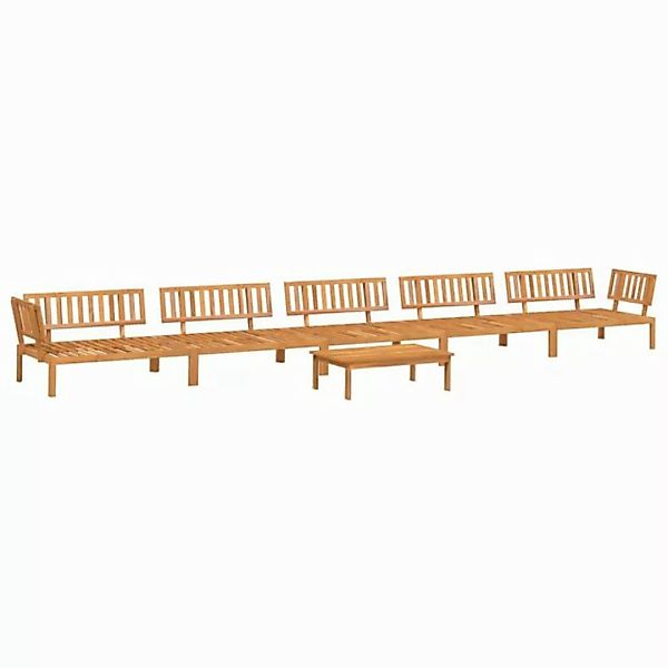 vidaXL Loungesofa 6-tlg. Garten-Sofagarnitur aus Paletten Massivholz, 1 Tei günstig online kaufen