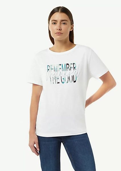 comma casual identity Kurzarmshirt T-Shirt mit Artwork Artwork günstig online kaufen