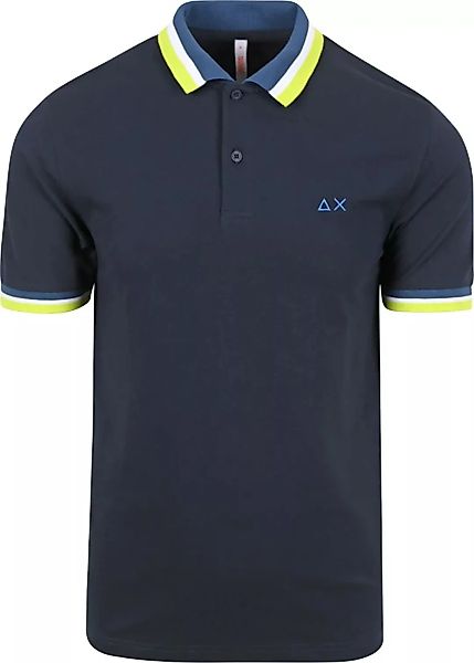 Sun68 Poloshirt Multistripes Navy - Größe L günstig online kaufen