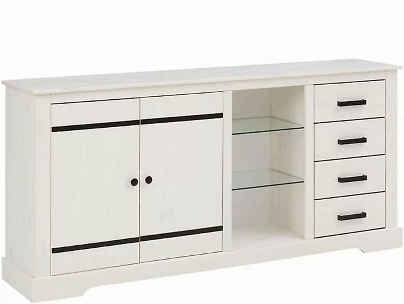 loft24 Mehrzweckschrank Thor Sideboard aus Kiefer im Landhausstil günstig online kaufen