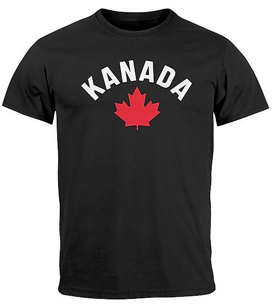 Neverless Print-Shirt Herren T-Shirt Kanada Flagge günstig online kaufen