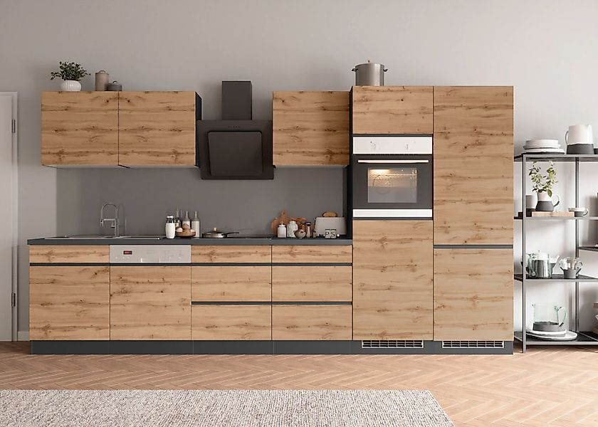 KOCHSTATION Küchenzeile "KS-Riesa", Stellbreite 360 cm, ohne E-Geräte günstig online kaufen