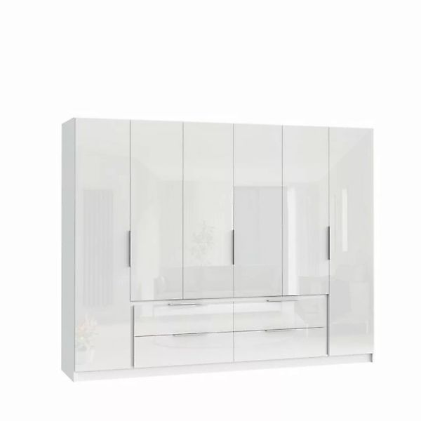 freiraum Kleiderschrank in weiß mit 4 Schubladen und 6 Türen (BxHxT: 269,7x günstig online kaufen