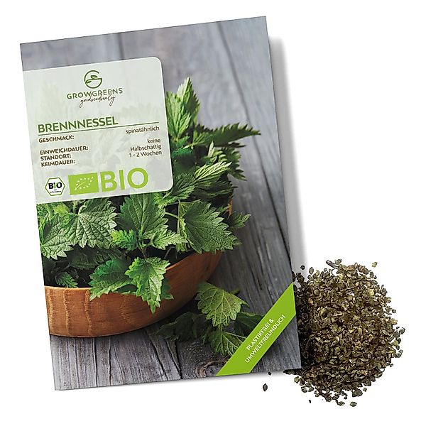 Growgreens Gemüsesamen BIO Brennnesselsamen - Heilkräuter günstig online kaufen