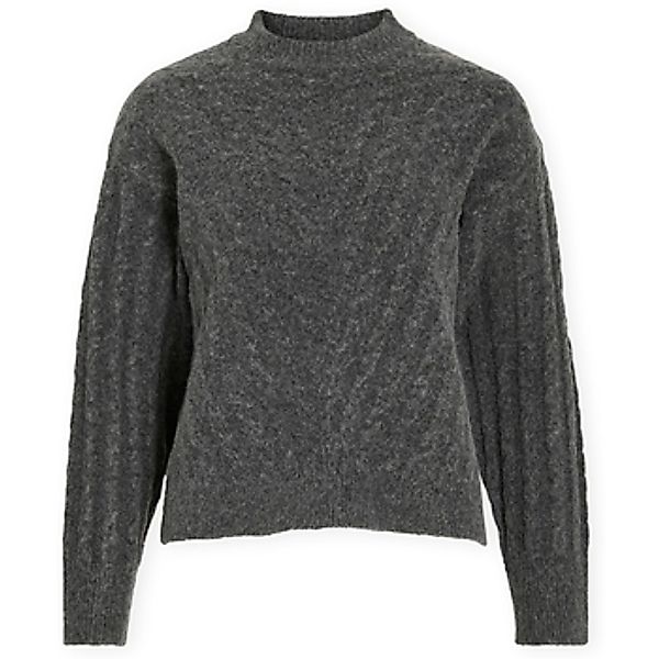 Vila  Pullover Relli Highneck Knit - Dark Grey Melange günstig online kaufen