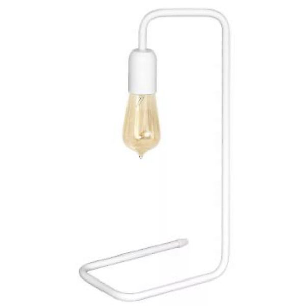 Metall Tischlampe Weiß 43cm HILDUR Lampe Retro günstig online kaufen