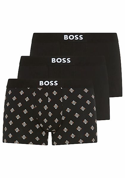 BOSS Boxershorts "Trunk 3P BOSS ONE D", (3 St.), mittlere Bundhöhe, 1x gemu günstig online kaufen